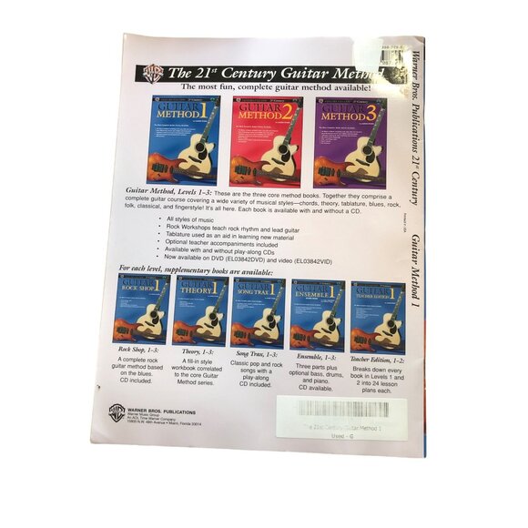 21st Century Guitar Method 1 Book By Aaron Stang Warner Bros. Sheet Music - Picture 2 of 5